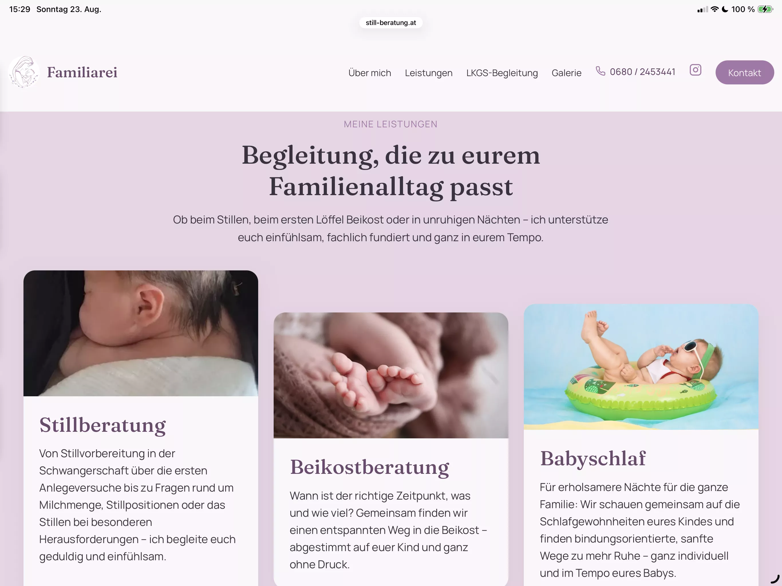 Familiarei Still-Beratung